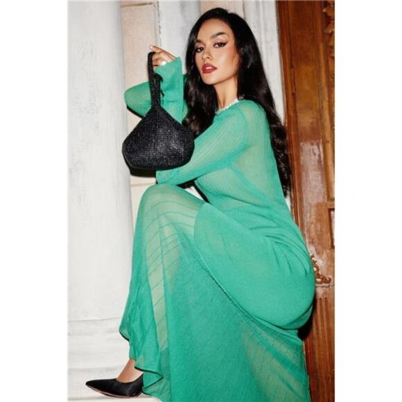 BABEYOND Women's Beaded Clutch Evening Bags Vintage Elegant Triangle Purse for - Picture 5 of 7